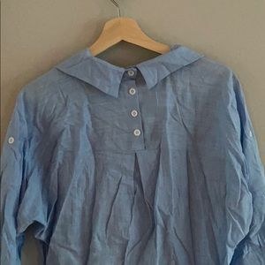Chambray coloured shirt dress
